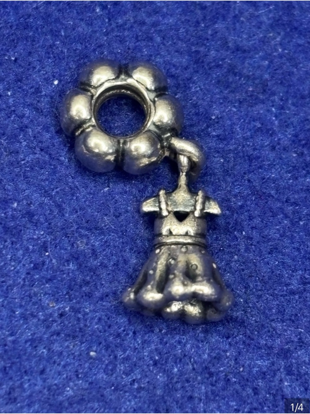 Pandora Silver Dress Dangle Charm - Silver